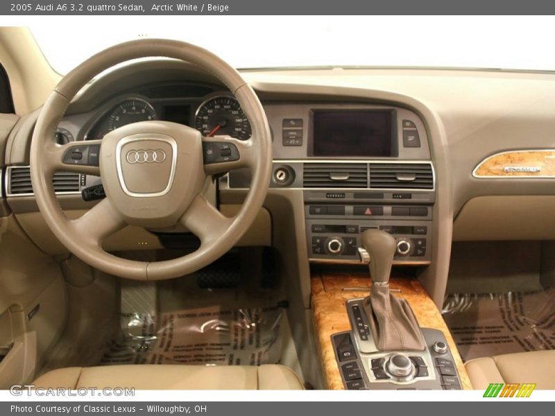 Arctic White / Beige 2005 Audi A6 3.2 quattro Sedan