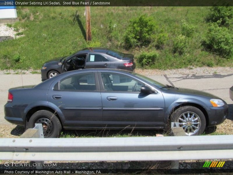 Steel Blue Pearl / Sandstone 2002 Chrysler Sebring LXi Sedan