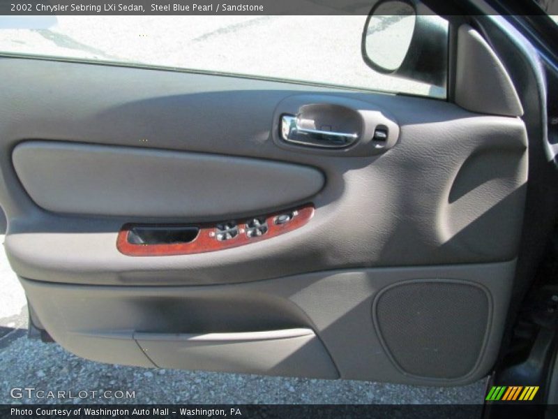 Steel Blue Pearl / Sandstone 2002 Chrysler Sebring LXi Sedan