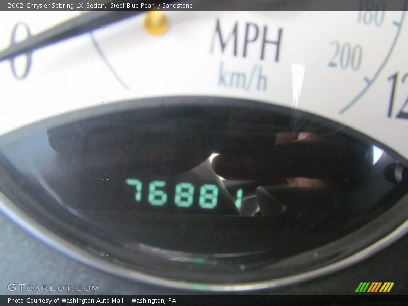Steel Blue Pearl / Sandstone 2002 Chrysler Sebring LXi Sedan