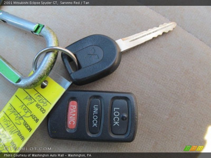 Saronno Red / Tan 2001 Mitsubishi Eclipse Spyder GT