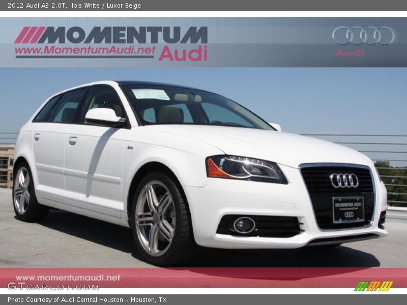 Ibis White / Luxor Beige 2012 Audi A3 2.0T