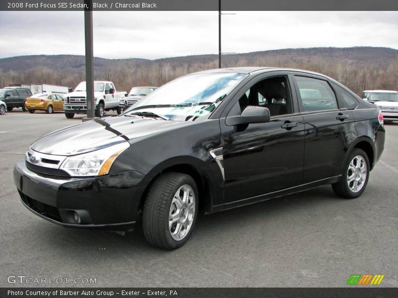 Black / Charcoal Black 2008 Ford Focus SES Sedan