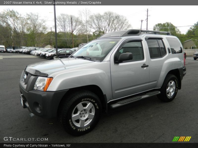 Silver Lightning Metallic / Steel/Graphite 2007 Nissan Xterra X 4x4