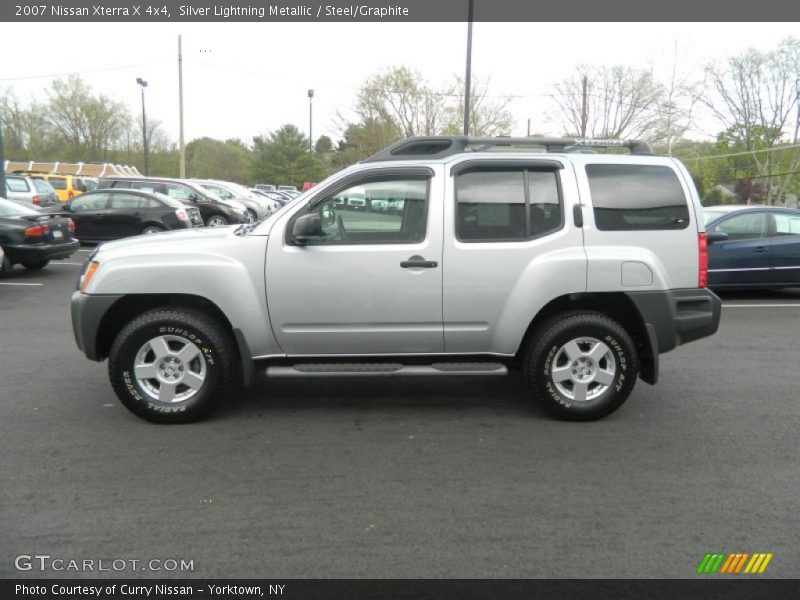 Silver Lightning Metallic / Steel/Graphite 2007 Nissan Xterra X 4x4