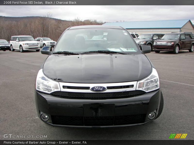 Black / Charcoal Black 2008 Ford Focus SES Sedan