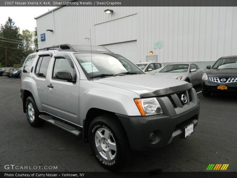 Silver Lightning Metallic / Steel/Graphite 2007 Nissan Xterra X 4x4