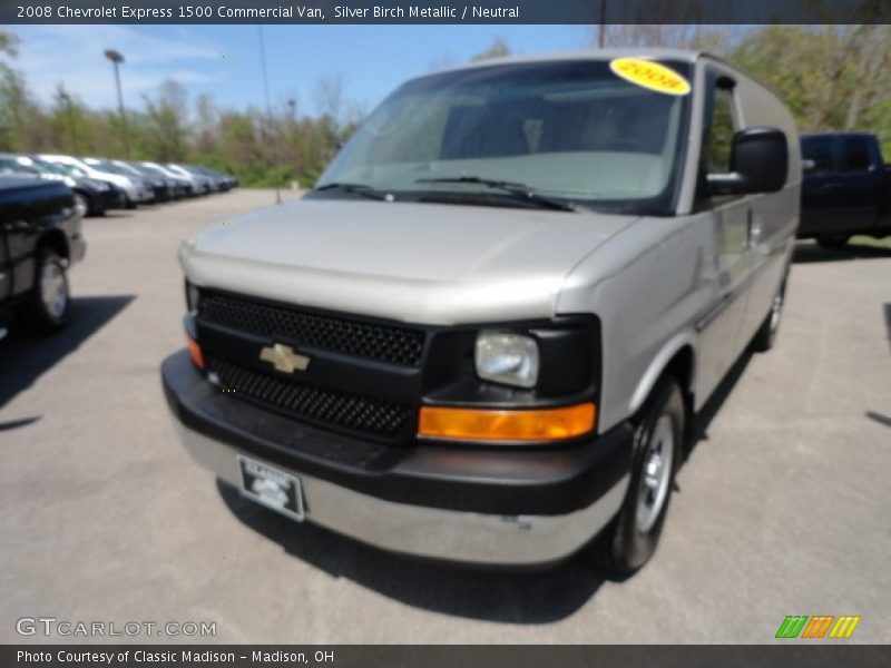 Silver Birch Metallic / Neutral 2008 Chevrolet Express 1500 Commercial Van