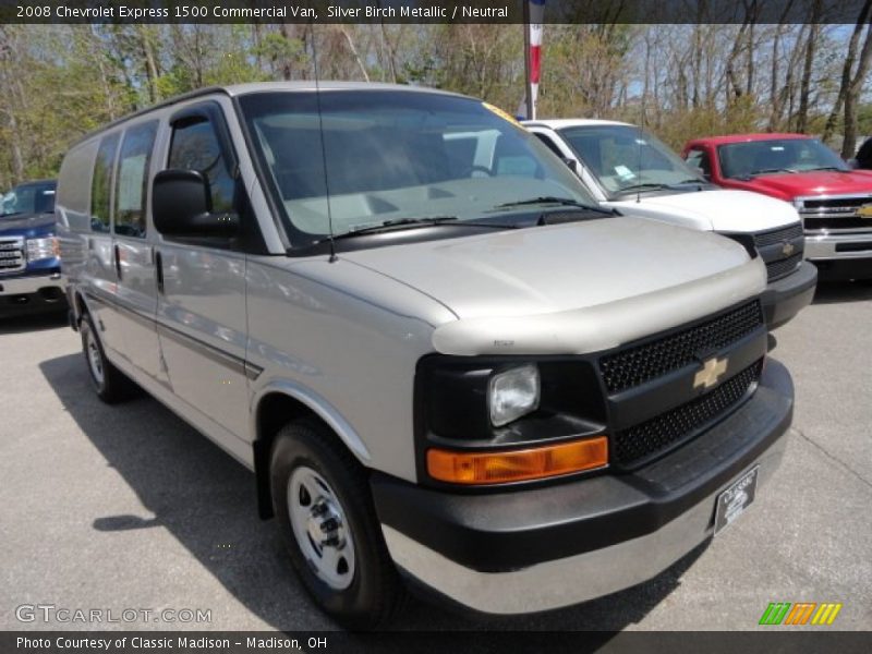 Silver Birch Metallic / Neutral 2008 Chevrolet Express 1500 Commercial Van
