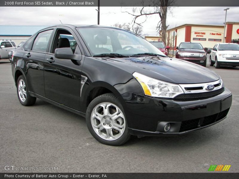 Black / Charcoal Black 2008 Ford Focus SES Sedan
