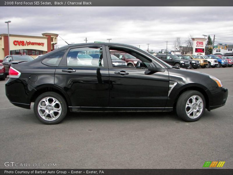 Black / Charcoal Black 2008 Ford Focus SES Sedan