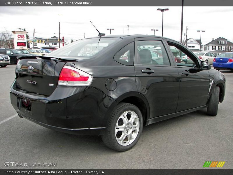 Black / Charcoal Black 2008 Ford Focus SES Sedan