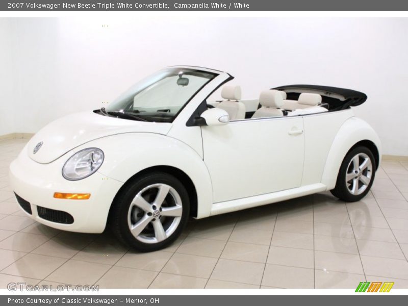 Campanella White / White 2007 Volkswagen New Beetle Triple White Convertible