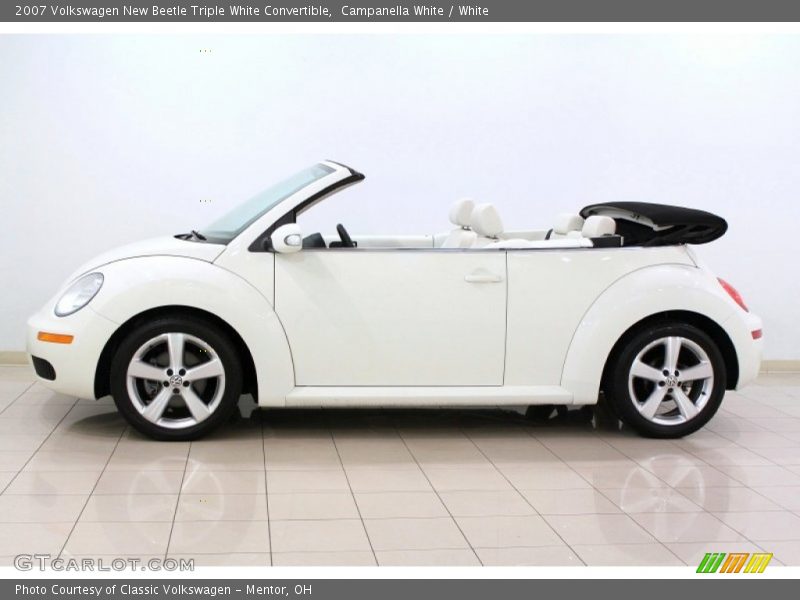 Campanella White / White 2007 Volkswagen New Beetle Triple White Convertible
