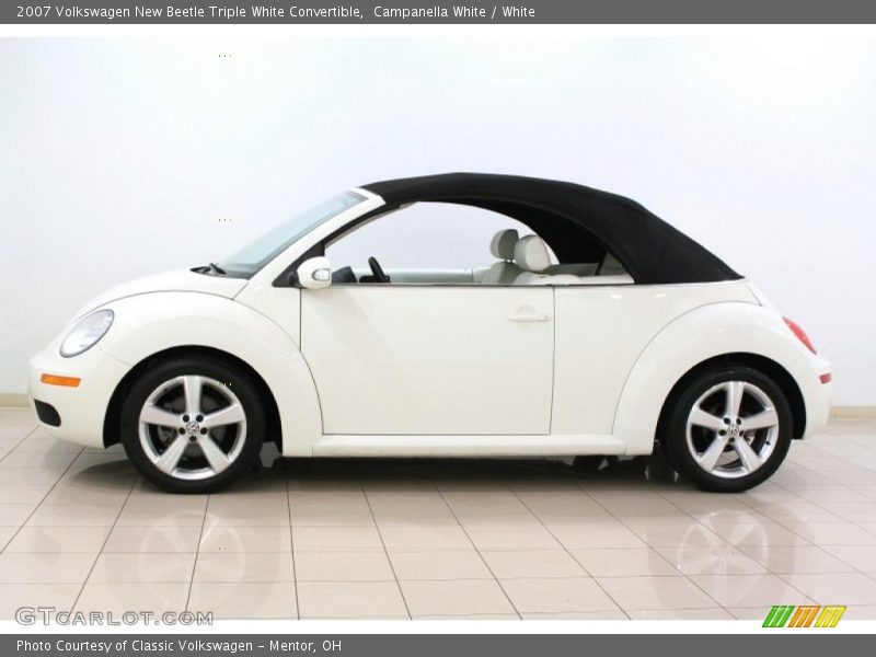 Campanella White / White 2007 Volkswagen New Beetle Triple White Convertible