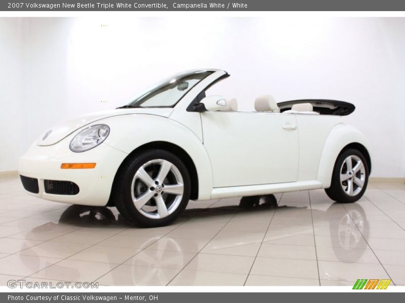 Campanella White / White 2007 Volkswagen New Beetle Triple White Convertible