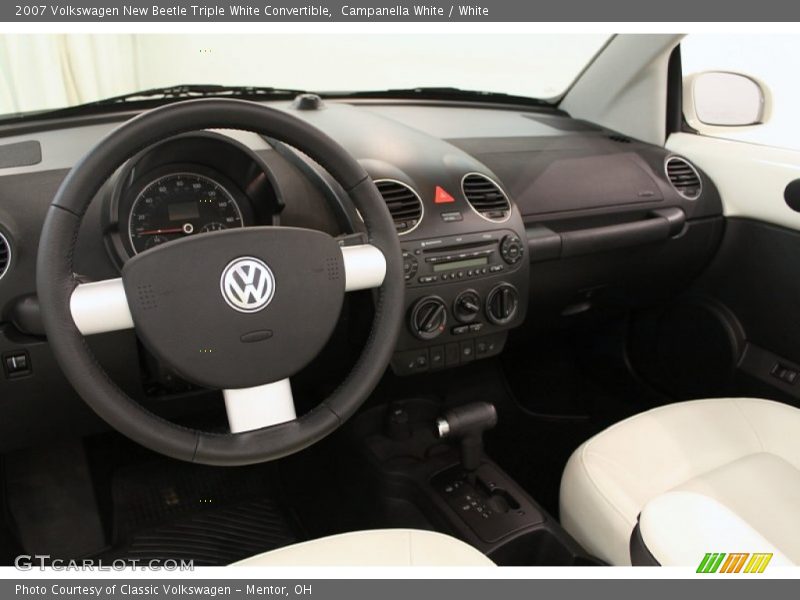 Campanella White / White 2007 Volkswagen New Beetle Triple White Convertible