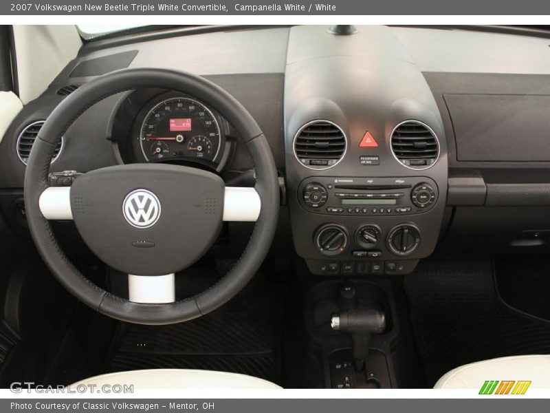 Campanella White / White 2007 Volkswagen New Beetle Triple White Convertible