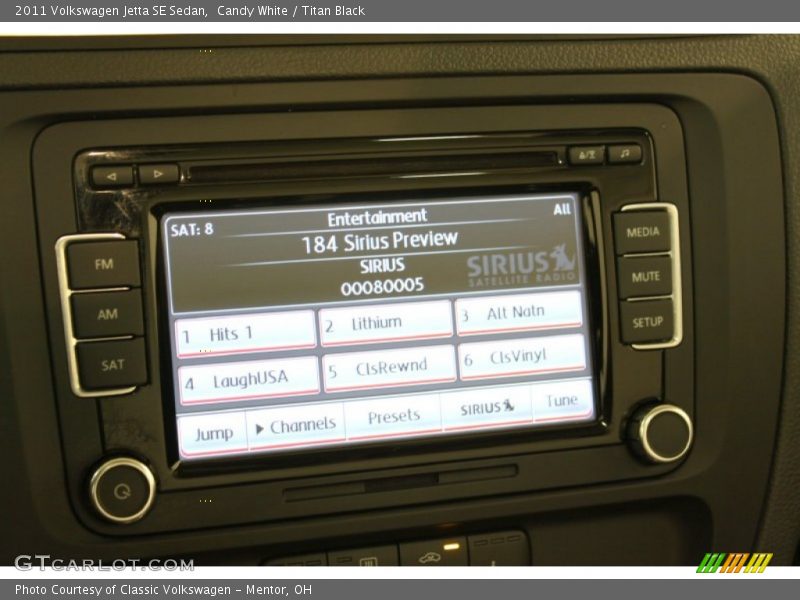 Candy White / Titan Black 2011 Volkswagen Jetta SE Sedan