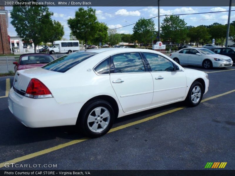 White / Ebony Black 2007 Chevrolet Impala Police