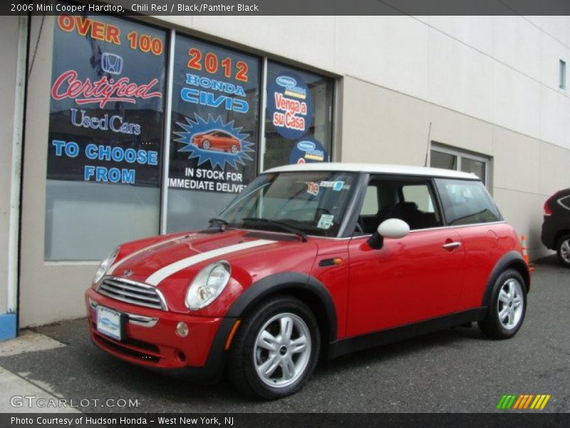 Chili Red / Black/Panther Black 2006 Mini Cooper Hardtop