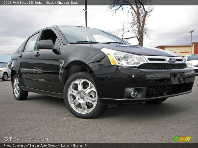 Black / Charcoal Black 2008 Ford Focus SES Sedan