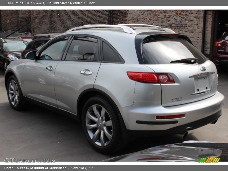 Brilliant Silver Metallic / Black 2004 Infiniti FX 45 AWD