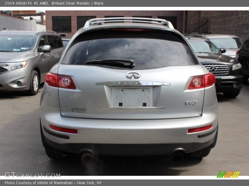 Brilliant Silver Metallic / Black 2004 Infiniti FX 45 AWD