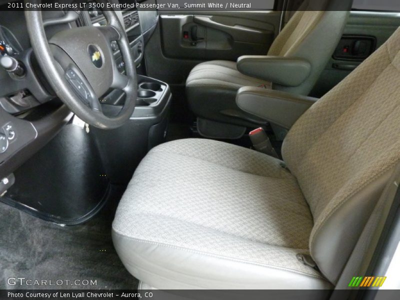Summit White / Neutral 2011 Chevrolet Express LT 3500 Extended Passenger Van