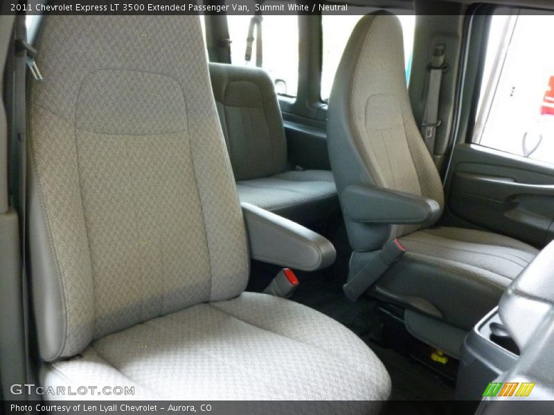 Summit White / Neutral 2011 Chevrolet Express LT 3500 Extended Passenger Van