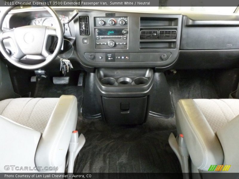 Summit White / Neutral 2011 Chevrolet Express LT 3500 Extended Passenger Van