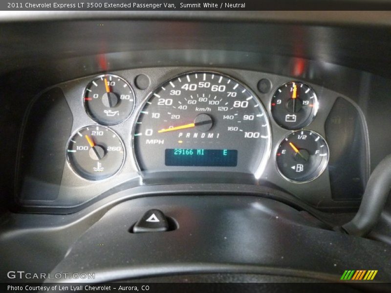 Summit White / Neutral 2011 Chevrolet Express LT 3500 Extended Passenger Van