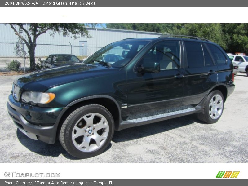 Oxford Green Metallic / Beige 2001 BMW X5 4.4i