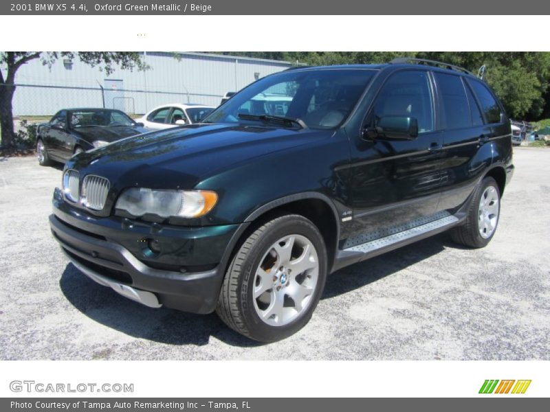 Oxford Green Metallic / Beige 2001 BMW X5 4.4i