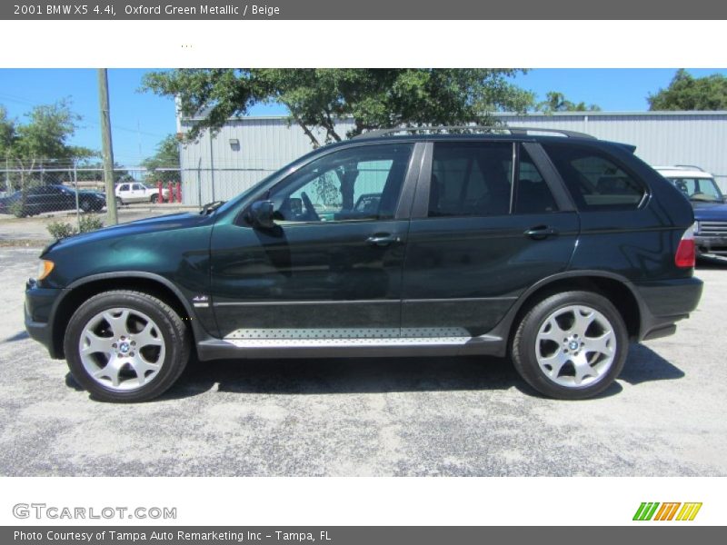 Oxford Green Metallic / Beige 2001 BMW X5 4.4i