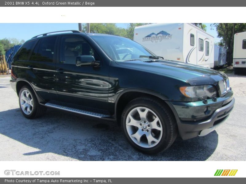 Oxford Green Metallic / Beige 2001 BMW X5 4.4i