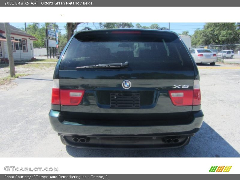 Oxford Green Metallic / Beige 2001 BMW X5 4.4i