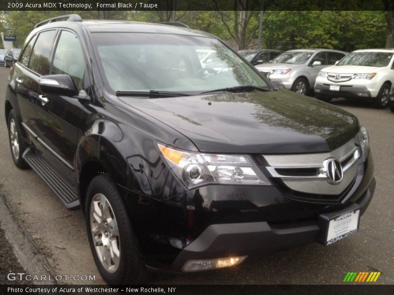 Formal Black / Taupe 2009 Acura MDX Technology