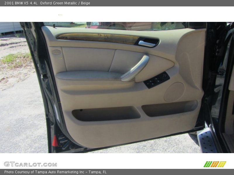 Oxford Green Metallic / Beige 2001 BMW X5 4.4i