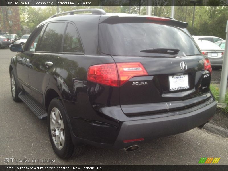 Formal Black / Taupe 2009 Acura MDX Technology