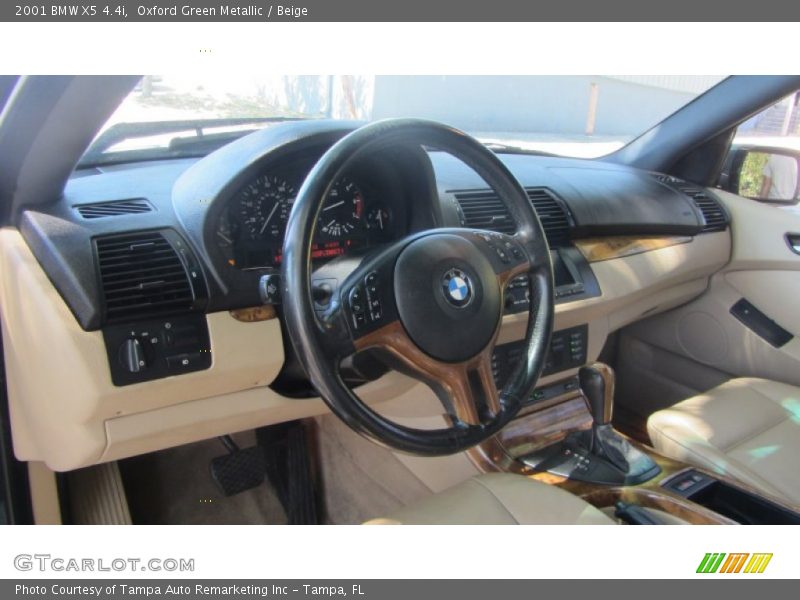 Oxford Green Metallic / Beige 2001 BMW X5 4.4i