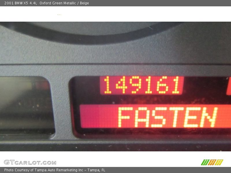 Oxford Green Metallic / Beige 2001 BMW X5 4.4i