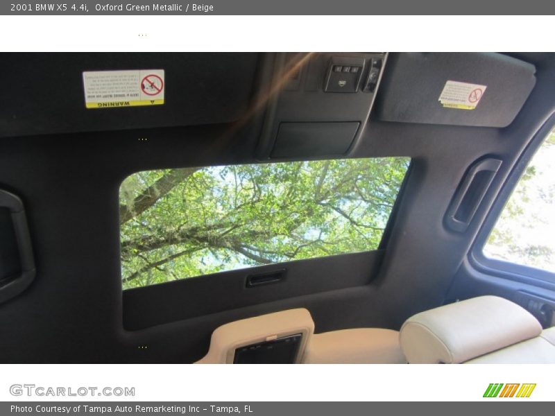 Oxford Green Metallic / Beige 2001 BMW X5 4.4i