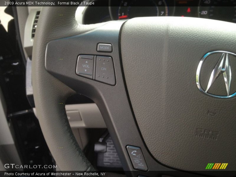 Formal Black / Taupe 2009 Acura MDX Technology