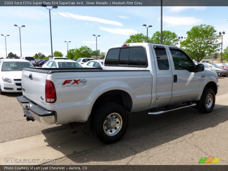 Silver Metallic / Medium Flint Grey 2003 Ford F250 Super Duty FX4 SuperCab 4x4
