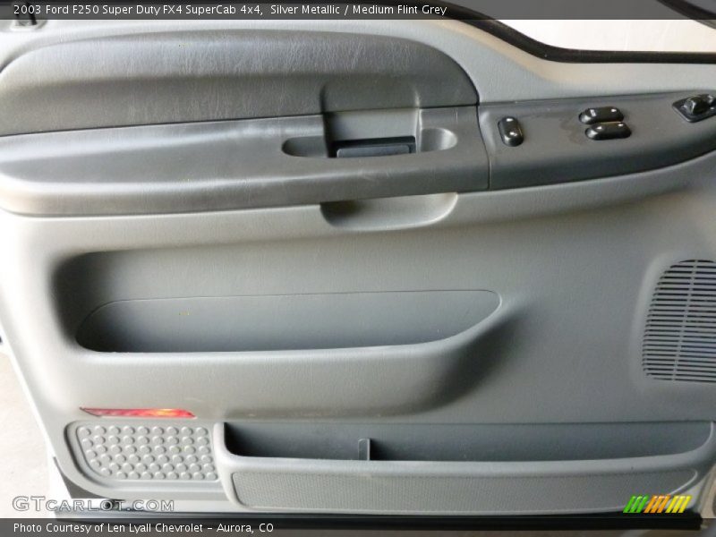 Silver Metallic / Medium Flint Grey 2003 Ford F250 Super Duty FX4 SuperCab 4x4