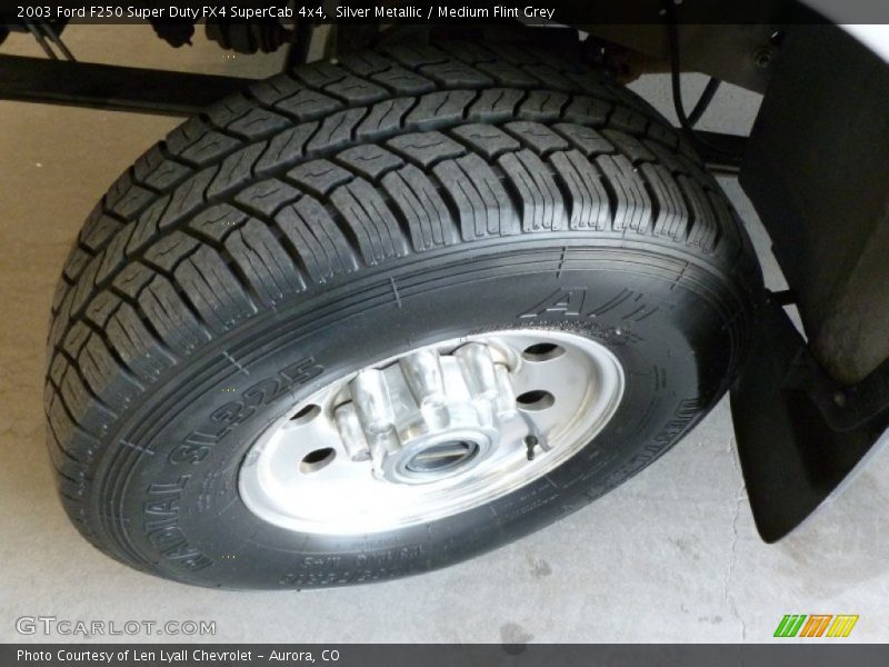 Silver Metallic / Medium Flint Grey 2003 Ford F250 Super Duty FX4 SuperCab 4x4