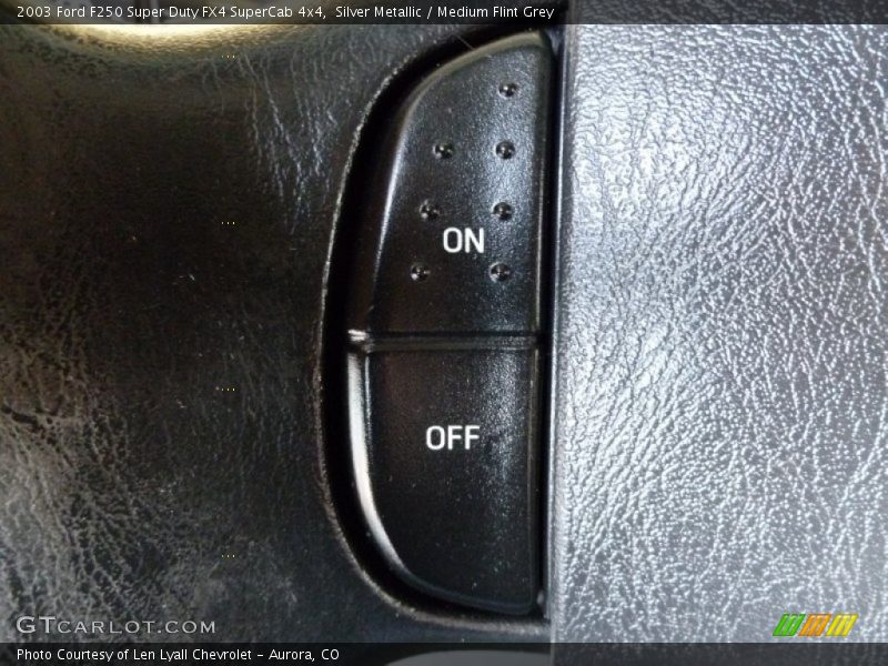 Silver Metallic / Medium Flint Grey 2003 Ford F250 Super Duty FX4 SuperCab 4x4