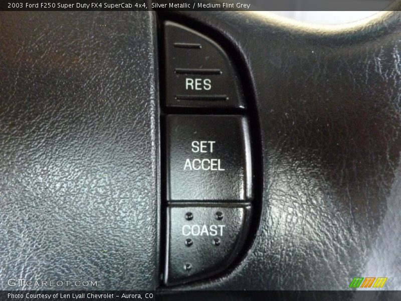 Silver Metallic / Medium Flint Grey 2003 Ford F250 Super Duty FX4 SuperCab 4x4