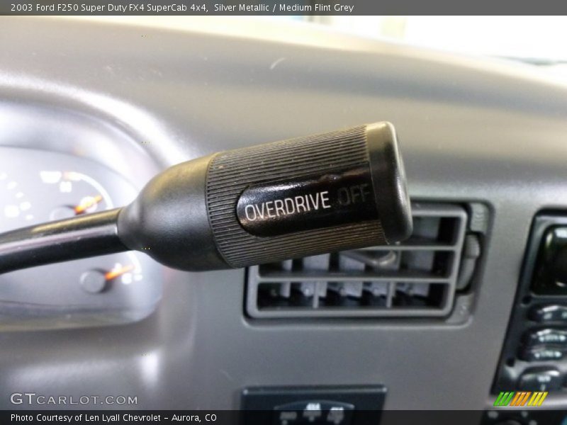Silver Metallic / Medium Flint Grey 2003 Ford F250 Super Duty FX4 SuperCab 4x4